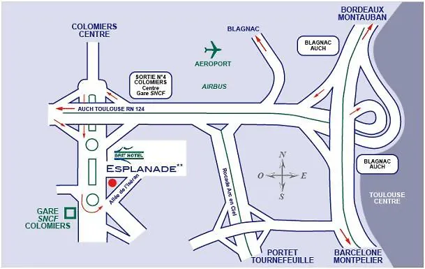 Brit Hotel Toulouse Colomiers - L'Esplanade